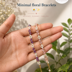 Single Minimal Floral Bracelet