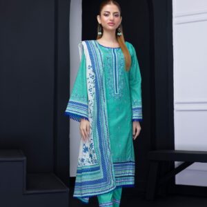 3 Pcs Lawn – Unstitched Salina by Regalia Textile