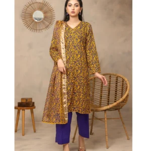 3 Pcs Lawn - Unstitched Salina by Regalia Textile