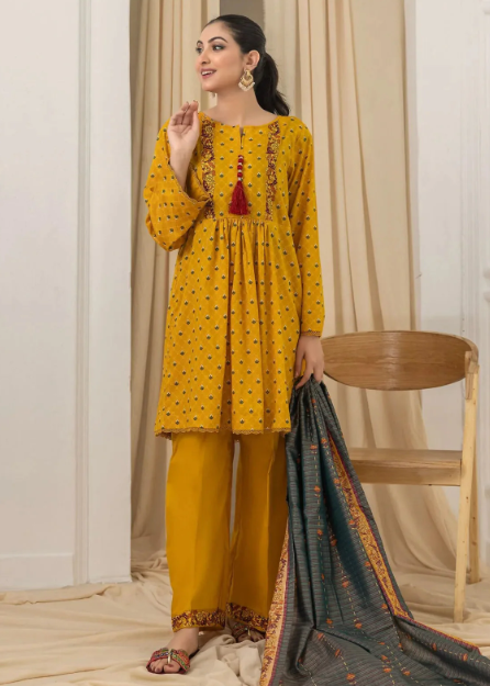 3 Pcs Lawn - Unstitched Salina by Regalia Textile