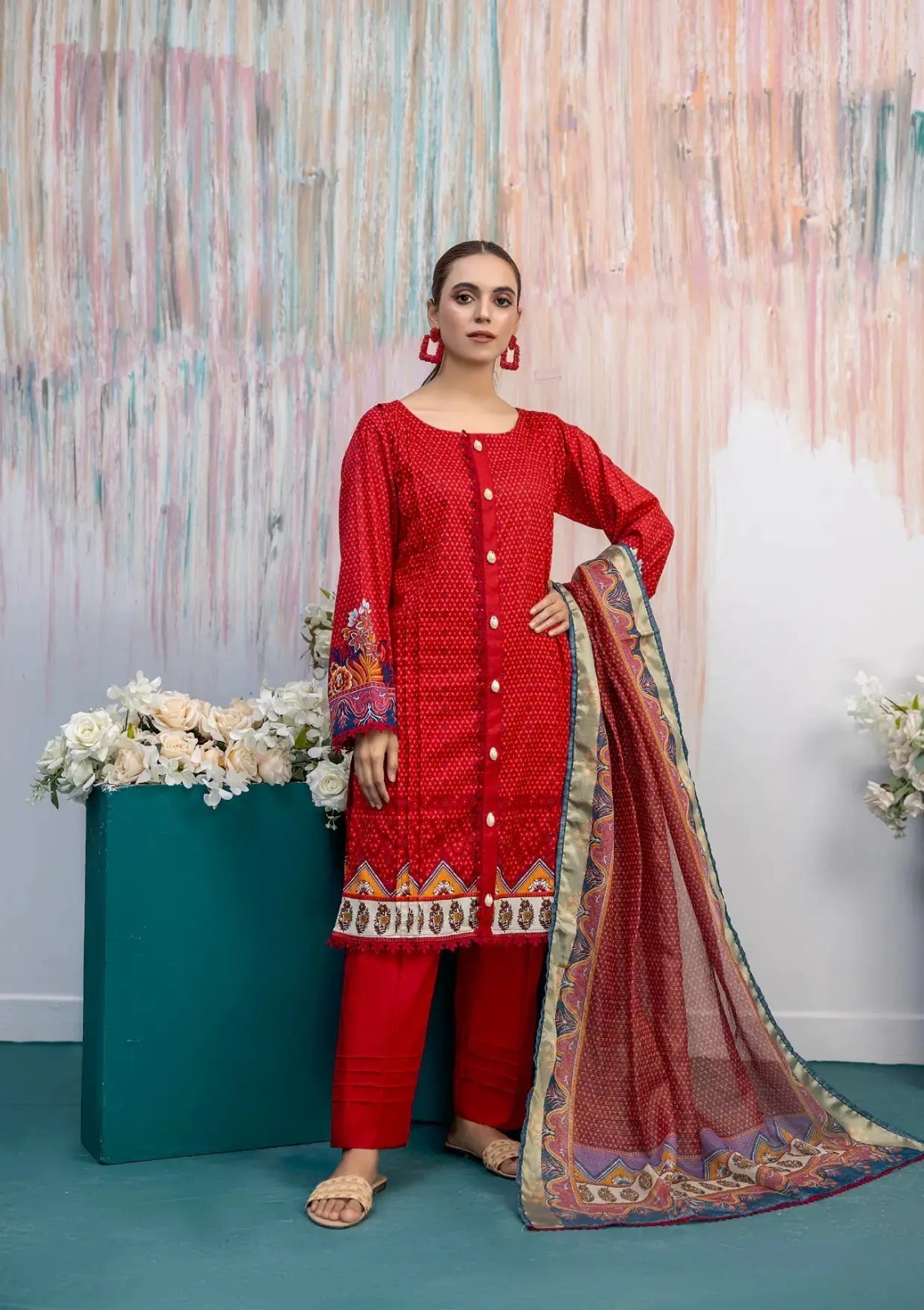 3 Pcs Lawn - Unstitched Salina by Regalia Textile