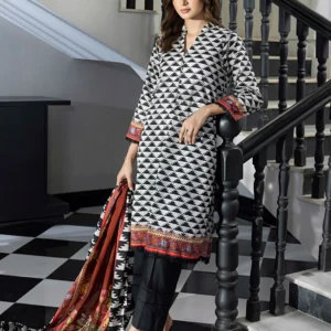 3 Pcs Lawn – Unstitched Salina by Regalia Textile