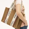 CHLOE CANVAS TOTE 51 - LIGHT BROWN