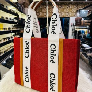 CHLOE CANVAS TOTE 51 – RED