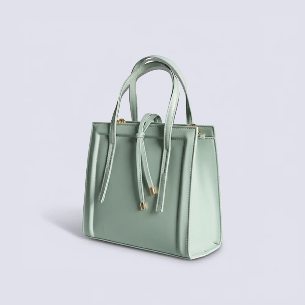 CLASSIC HAZEL SHOULDER BAG - CYAN