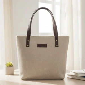 CLALSSIC JUTE TOTE - MUSHROOM GREY