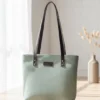 CLASSIC JUTE TOTE - SAGE GREEN
