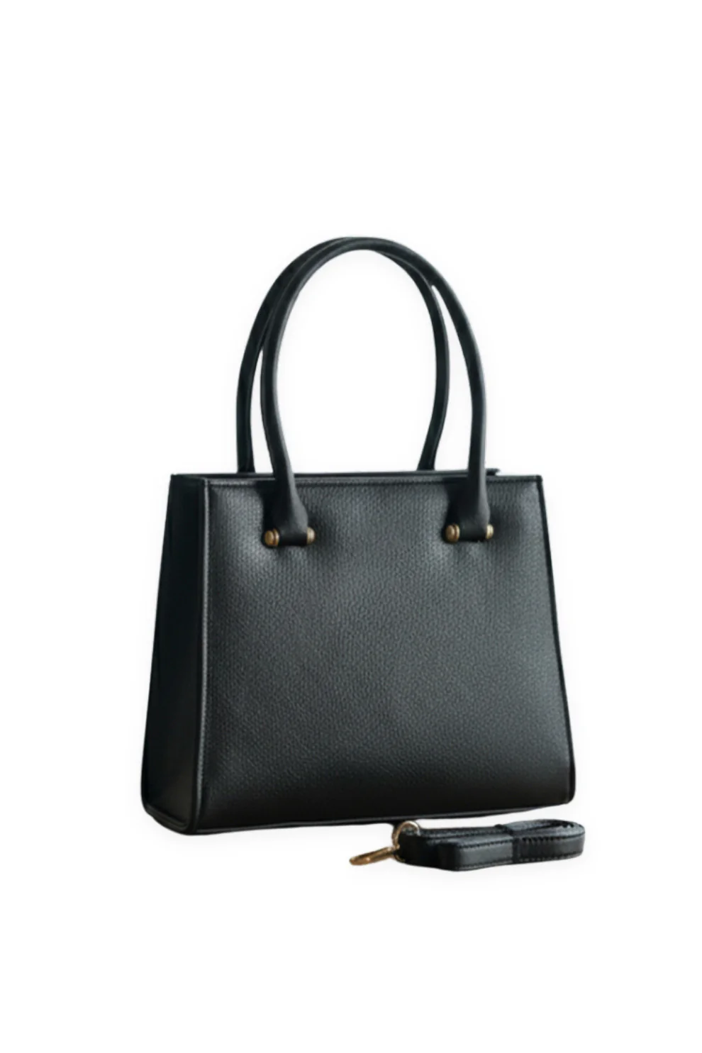 ELEGANCE SHOULDER TOTE BAG - BLACK