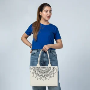 MIMI CANVAS TOTE 57 - BEIGE