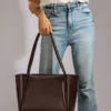 PYRAMID TOTE BROWN