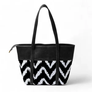ZIGZAG TOTE - BLACK